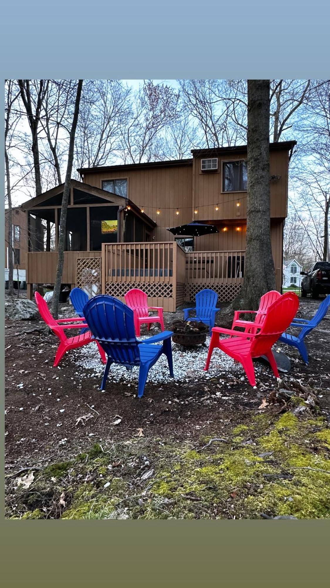 Cozy Cabin At Poconos With Hot Tub And Fire Pit East Stroudsburg Exterior foto