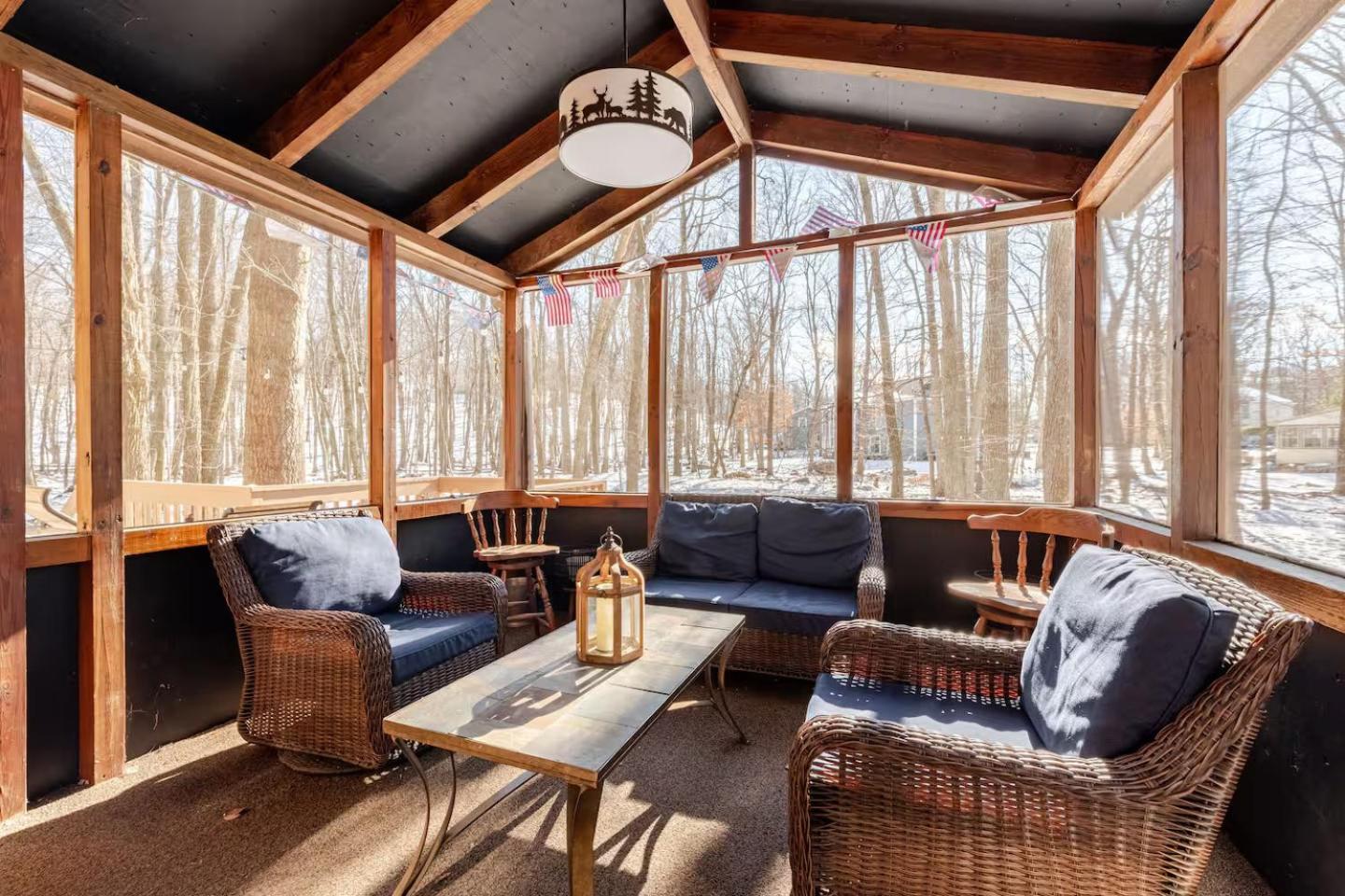 Cozy Cabin At Poconos With Hot Tub And Fire Pit East Stroudsburg Exterior foto
